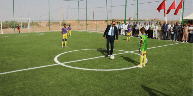 عيد العرش..تدشين مشاريع رياضية لتعزيز العدالة المجالية وتطوير البنية التحتية الرياضية في زاكورة