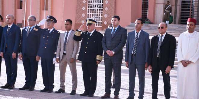 محمد علمي ودان عامل إقليم زاكورة يترأس مراسم تحية العلم الوطني إحتفالا بالذكرى 70 لعيد الاستقلال المجيد