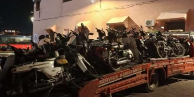 حملة أمنية على الدراجات النارية بالرشيدية في رمضان لتعزيز السلامة الطرقية